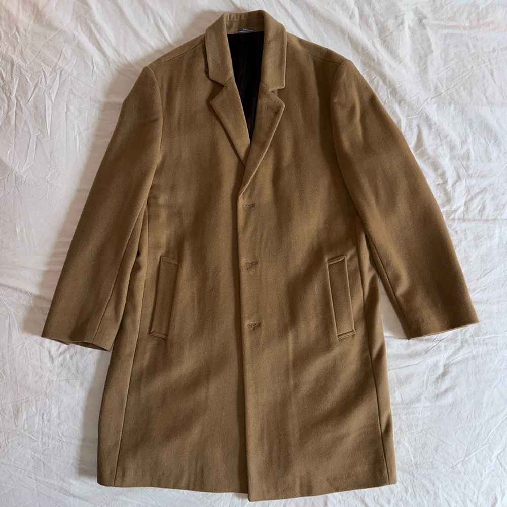 Michael Kors Tan Wool Coat Classic Tailored Design